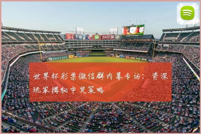 世界杯彩票微信群内幕专访：资深玩家揭秘中奖策略