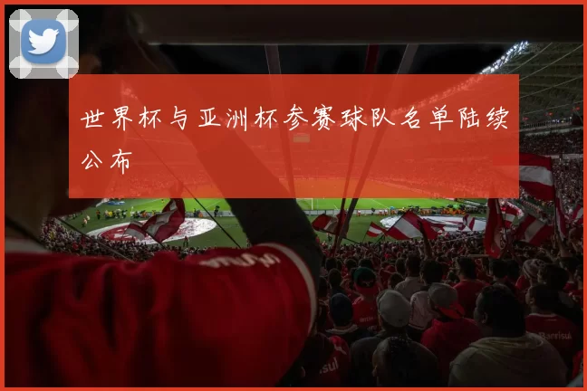 世界杯与亚洲杯参赛球队名单陆续公布