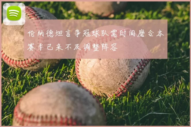 伦纳德坦言争冠球队需时间磨合本赛季已来不及调整阵容